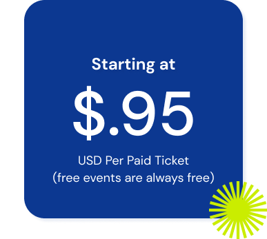 Events.com transparent and affordable pricing