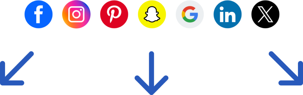 Events.com Social Media Multi-Channel Marketing Campaign Icons