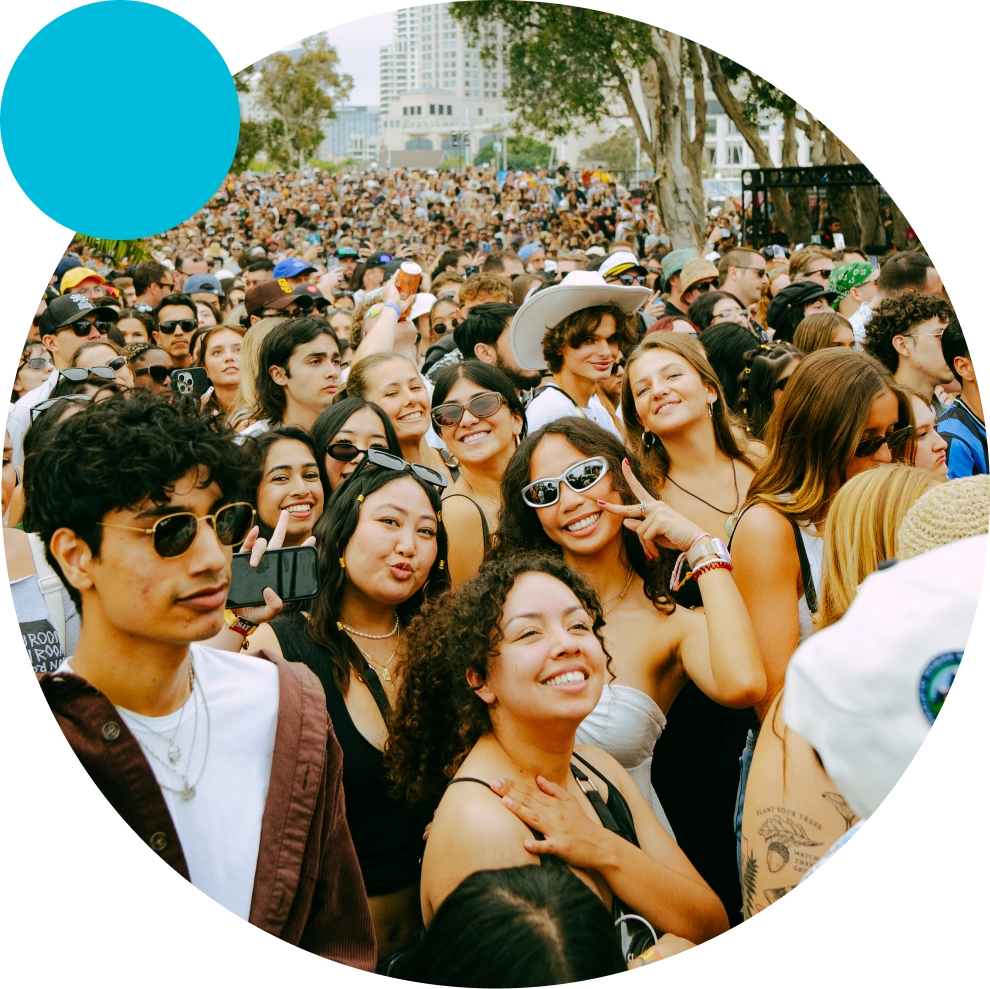 Wonderfront festival audience